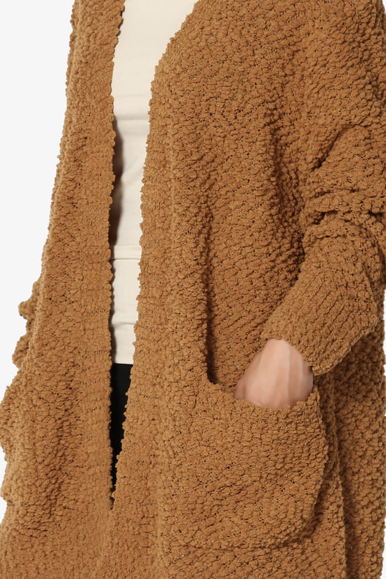 Load image into Gallery viewer, Barry Soft Popcorn Knit Sweater Cardigan COFFEE_5
