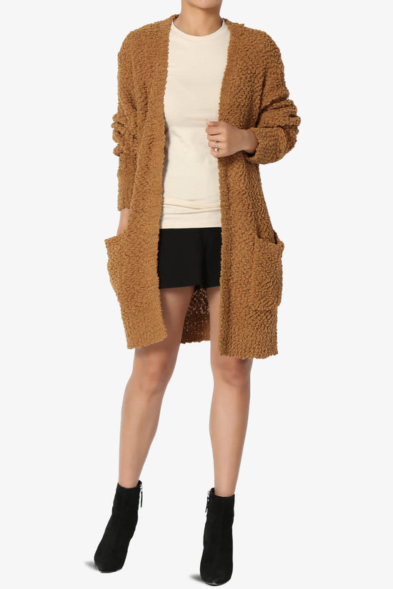 Load image into Gallery viewer, Barry Soft Popcorn Knit Sweater Cardigan COFFEE_6
