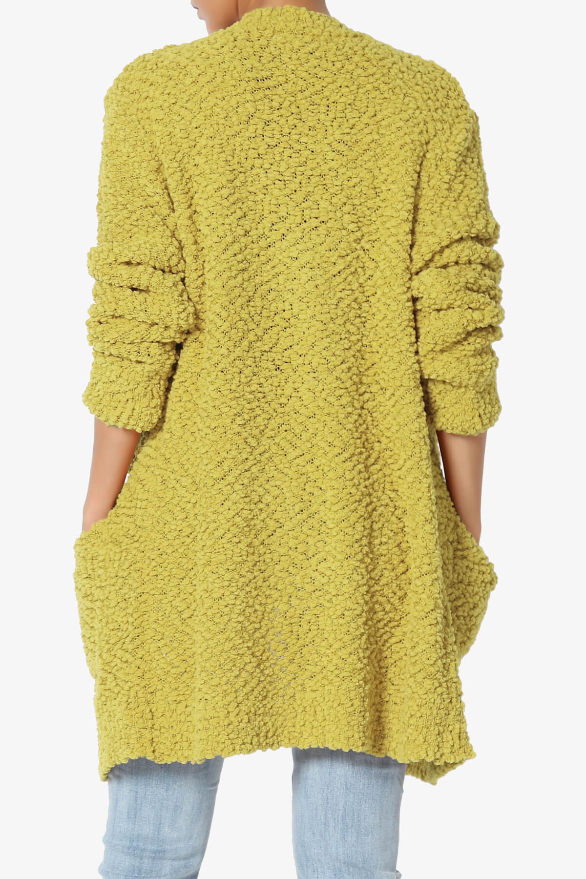 Load image into Gallery viewer, Barry Soft Popcorn Knit Sweater Cardigan GOLDEN WASABI_2

