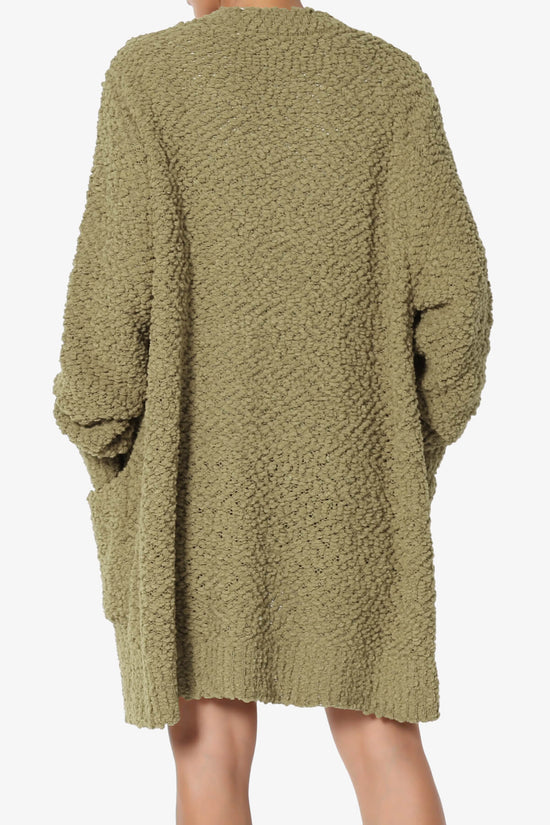 Load image into Gallery viewer, Barry Soft Popcorn Knit Sweater Cardigan KHAKI GREEN_2
