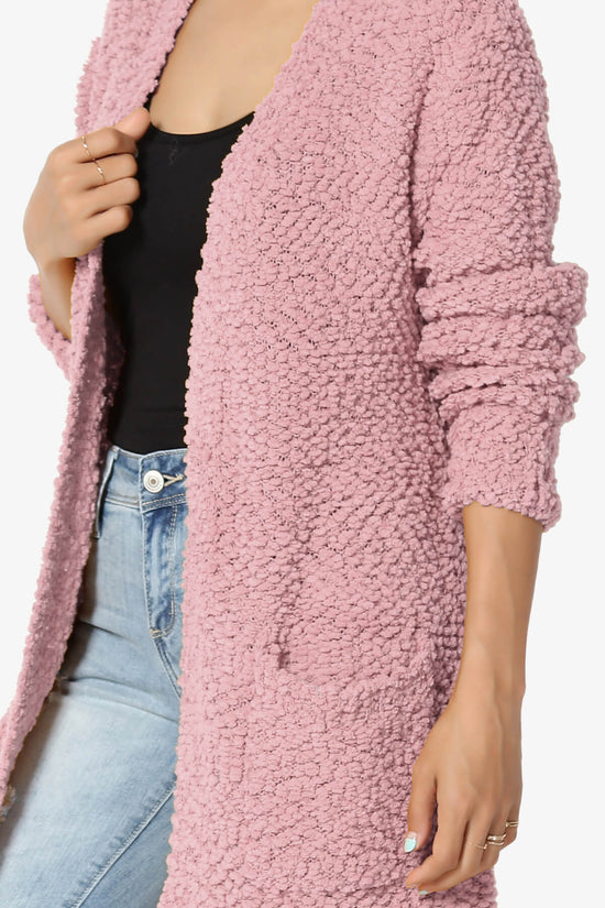 Load image into Gallery viewer, Barry Soft Popcorn Knit Sweater Cardigan LIGHT ROSE_5
