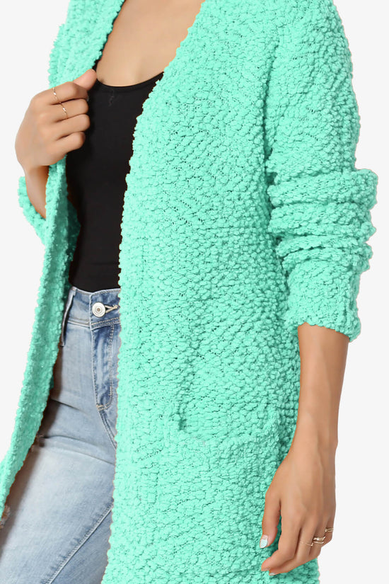 Load image into Gallery viewer, Barry Soft Popcorn Knit Sweater Cardigan MINT_5
