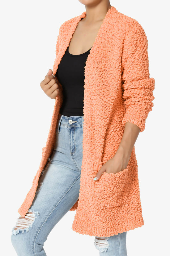 Load image into Gallery viewer, Barry Soft Popcorn Knit Sweater Cardigan PEACH_3
