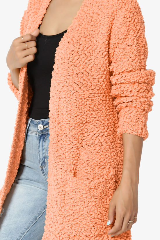 Load image into Gallery viewer, Barry Soft Popcorn Knit Sweater Cardigan PEACH_5
