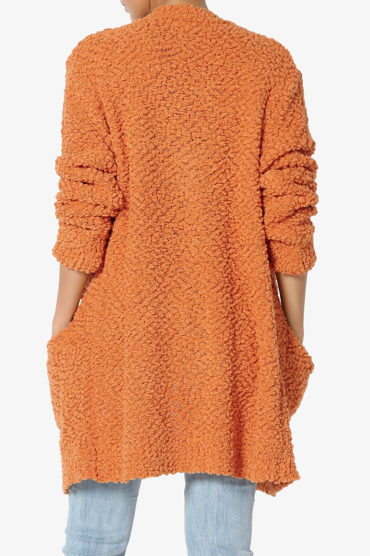 Load image into Gallery viewer, Barry Soft Popcorn Knit Sweater Cardigan PERSIMMON_2
