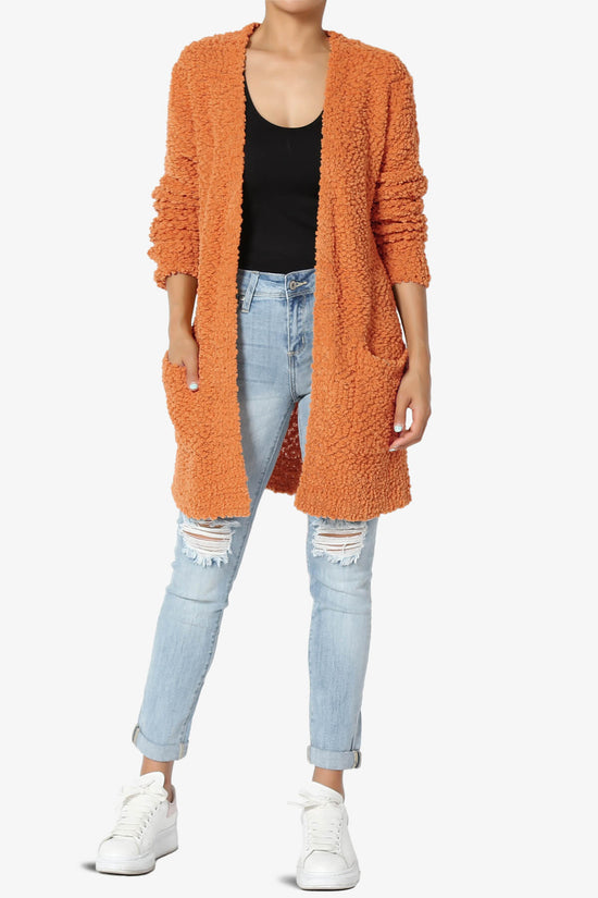 Load image into Gallery viewer, Barry Soft Popcorn Knit Sweater Cardigan PERSIMMON_6
