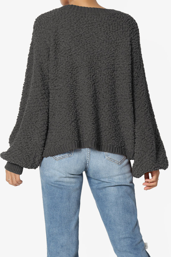 Load image into Gallery viewer, Barry Fuzzy Knit Button Boxy Crop Cardigan ASH GREY_2
