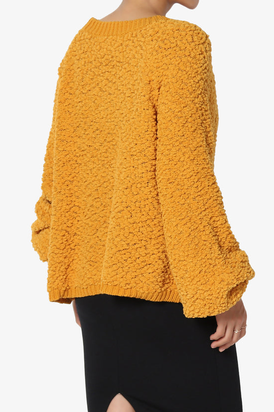 Load image into Gallery viewer, Barry Fuzzy Knit Button Boxy Crop Cardigan GOLDEN MUSTARD_4
