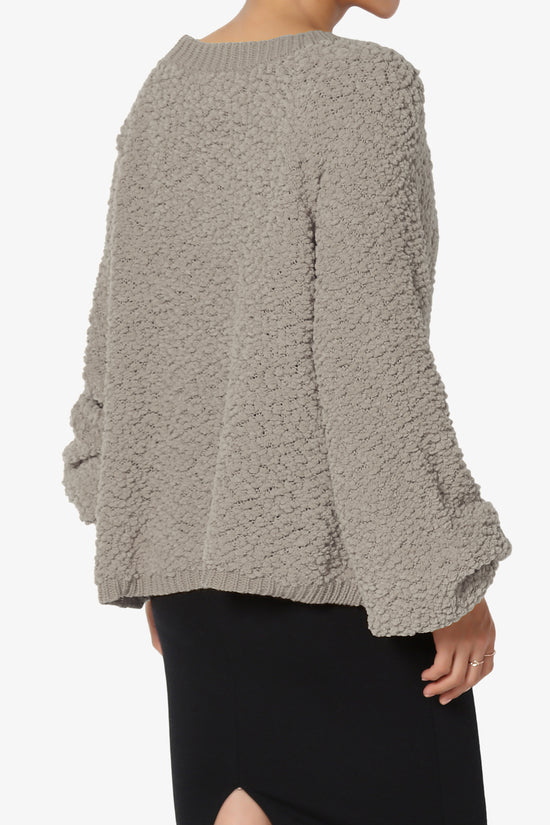 Load image into Gallery viewer, Barry Fuzzy Knit Button Boxy Crop Cardigan LIGHT MOCHA_4
