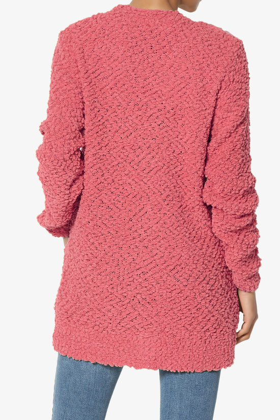 Barry Button Teddy Knit Sweater Cardigan DESERT ROSE_2
