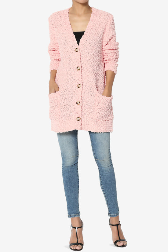 Load image into Gallery viewer, Barry Button Teddy Knit Sweater Cardigan DUSTY PINK_6
