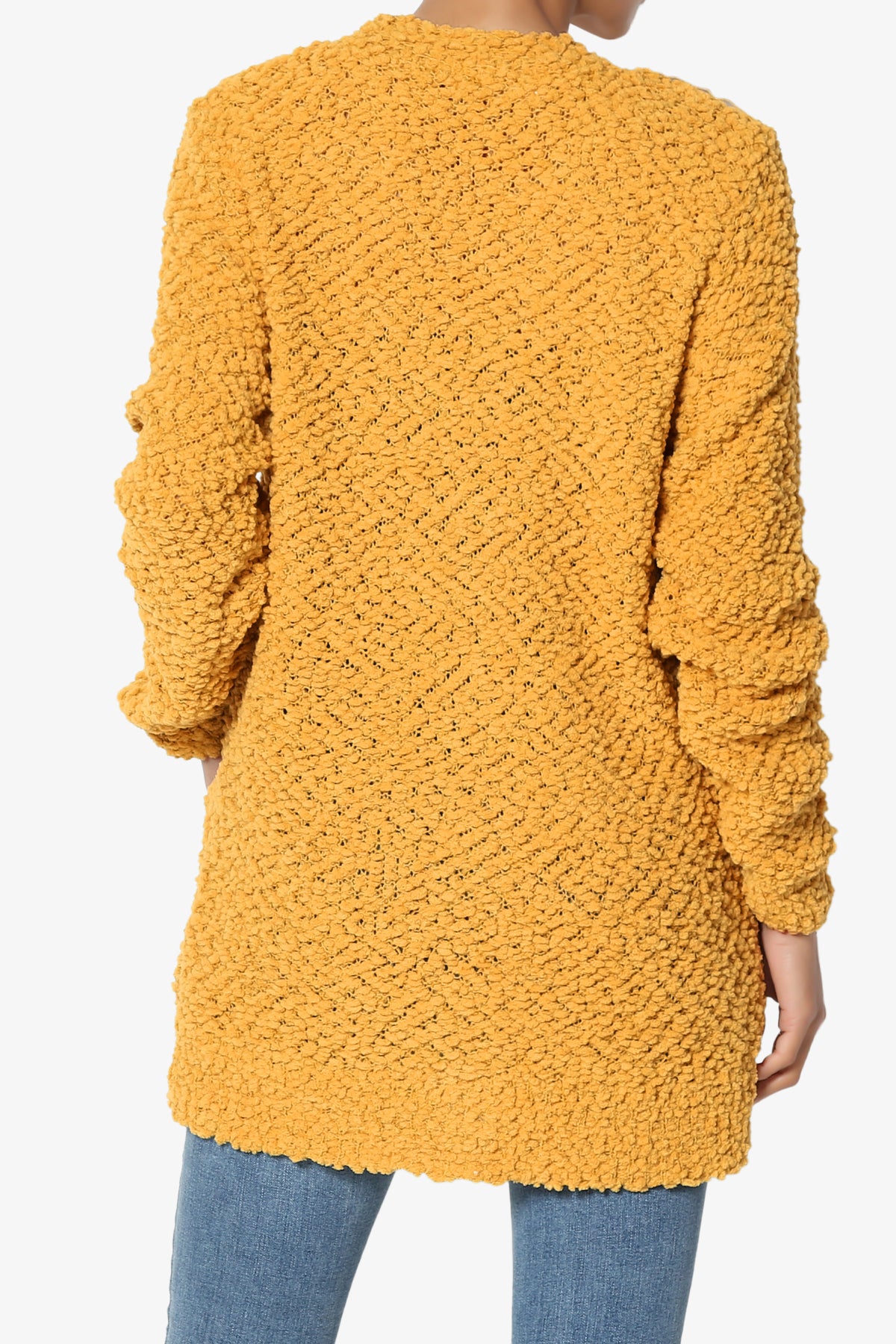 Load image into Gallery viewer, Barry Button Teddy Knit Sweater Cardigan GOLDEN MUSTARD_2
